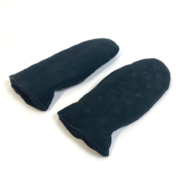 LOUIS VUITTON Black Monogram Love Gloves - Picture 1 of 9